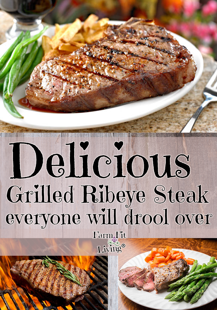 delicious grilled ribeye steak
