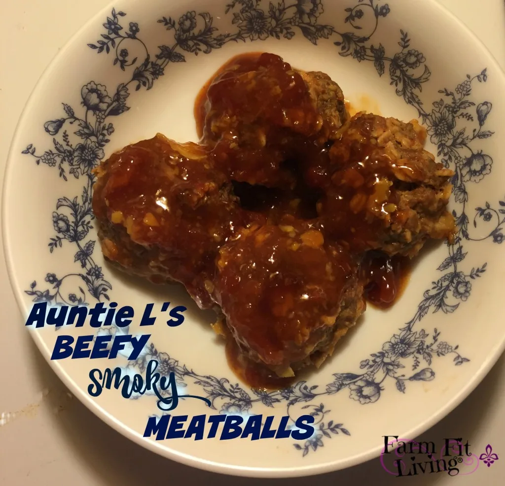 Auntie L's Smoky Beefy Meatballs