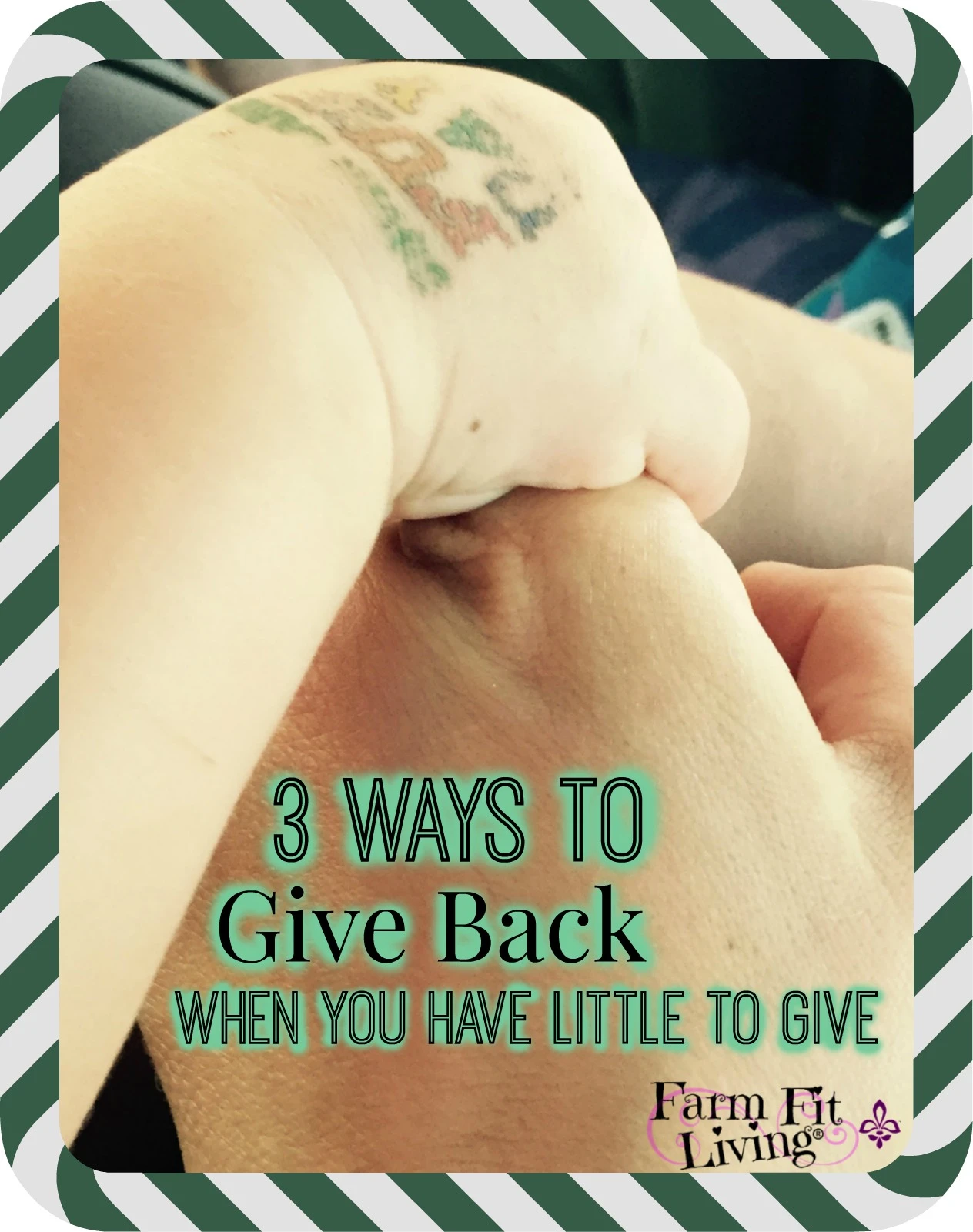 How to give back when you have so little to give