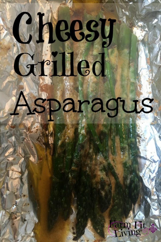 cheesy grilled asparagus