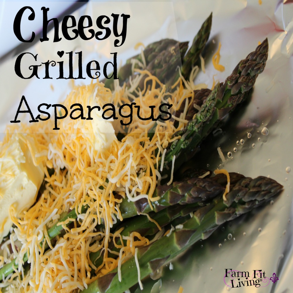 cheesy grilled asparagus
