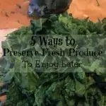 Preserve Fresh Produce