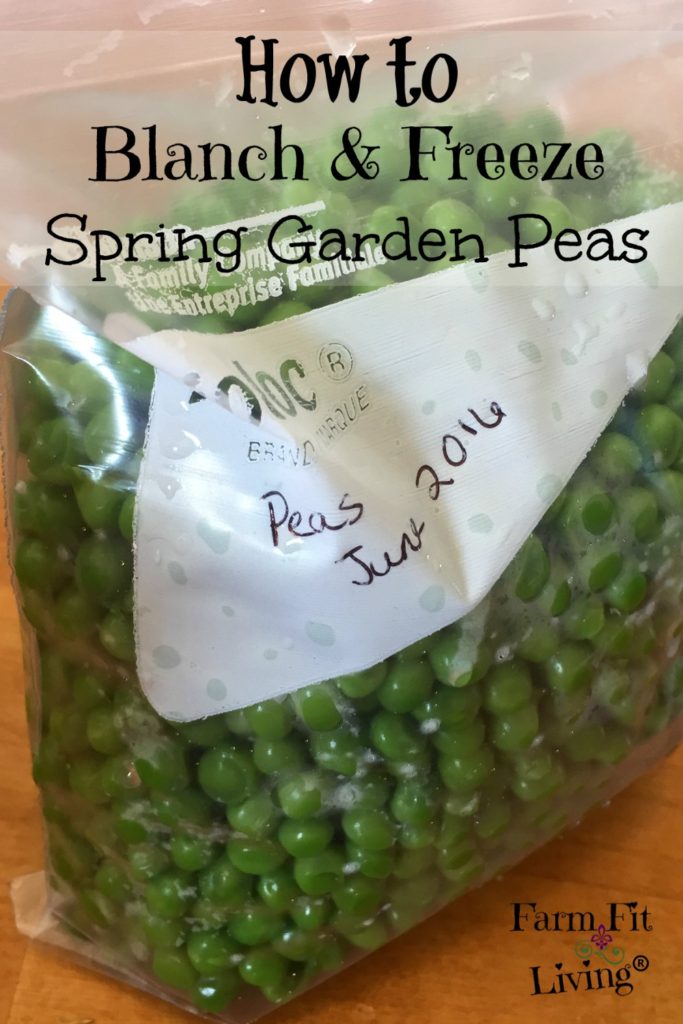 freeze spring garden peas