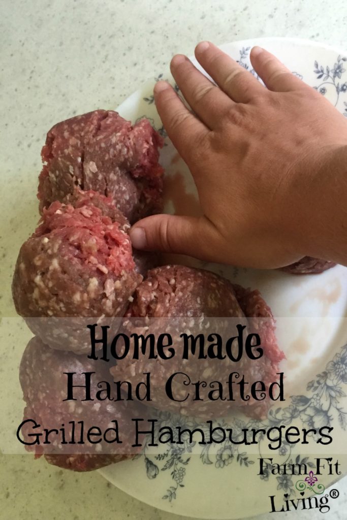 Homemade Hand Crafted Grilled Hamburgers