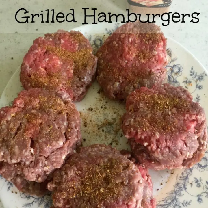 homemade hand crafted grilled hamburgers
