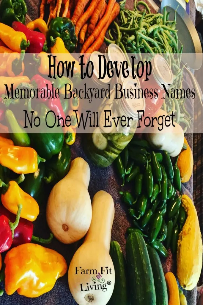 Develop Memorable Backyard Business Names