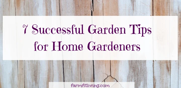 7 Successful Garden Tips for Home Gardeners