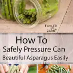 How to Safely Pressure Can Beautiful Asparagus Easily