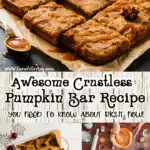 Awesome Crustless Pumpkin Bar Recipe